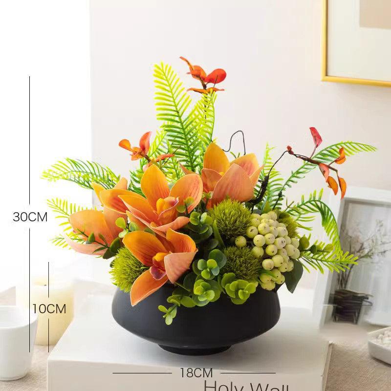 Modern summer small fresh simulation flowers fake flowers bouquet indoor - Uflower