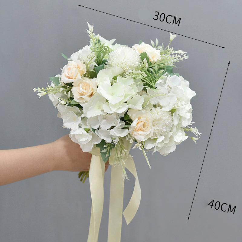 Wedding hand bouquet bride wedding license photo simulation flowers - Uflower