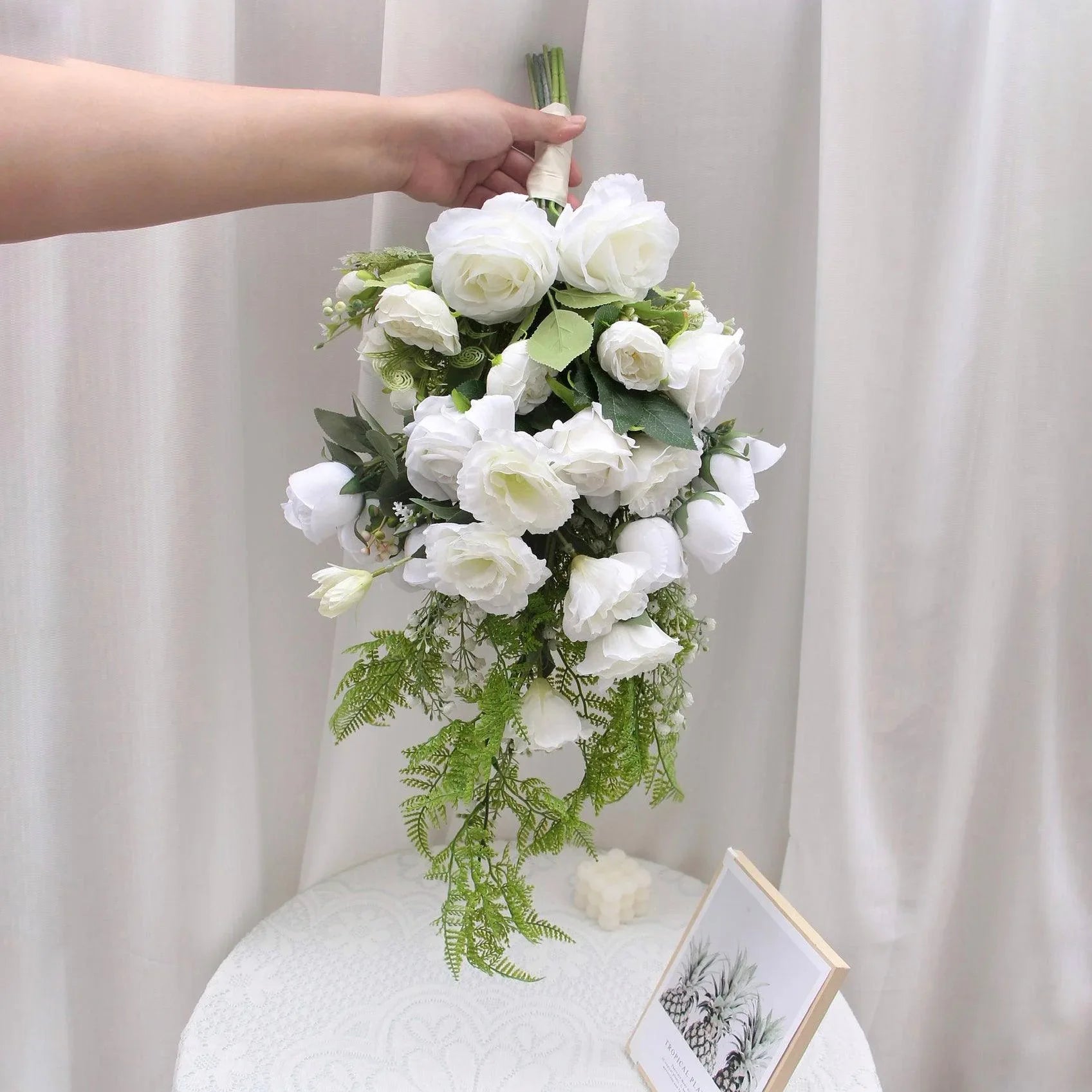 Bridal bouquet simulation wedding vintage photo props hand bouquet - Uflower
