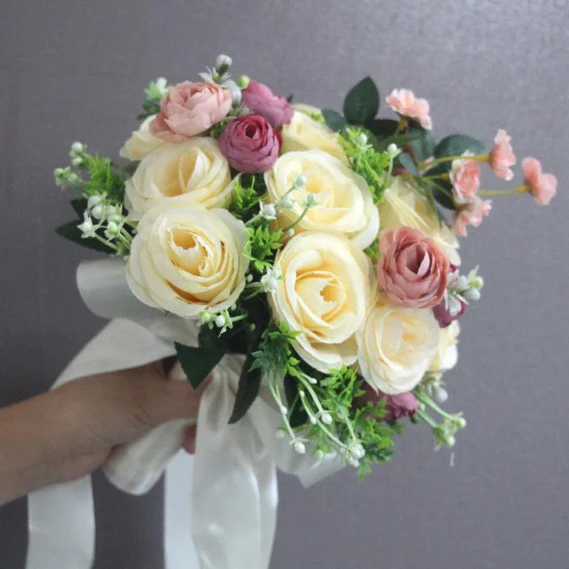 Wedding photo hand bouquet senior photo props wedding collocation simulation everlasting bouquet - Uflower
