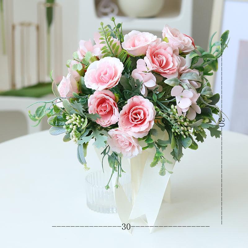 Fake Flowers Haute Couture Wedding Bridesmaid Bouquets Decorative Flowers - Uflower