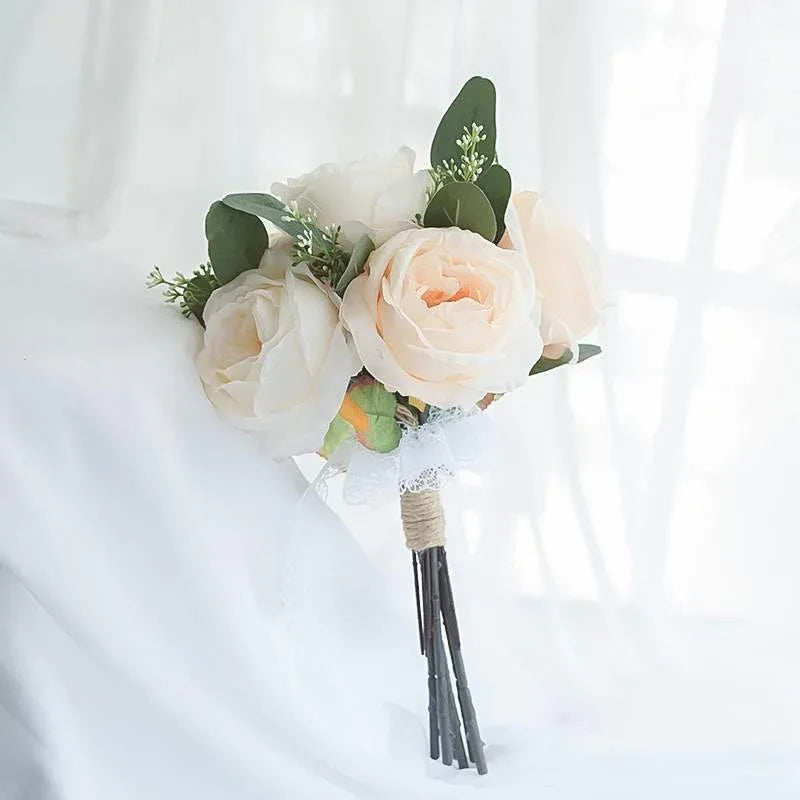 Real Table Flowers Bridal Bridesmaid Wedding Home Photo Fake Flowers - Uflower