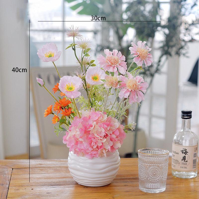 Simulation flowers indoor table flower arrangement potted plants light luxury floral arrangement - Uflower