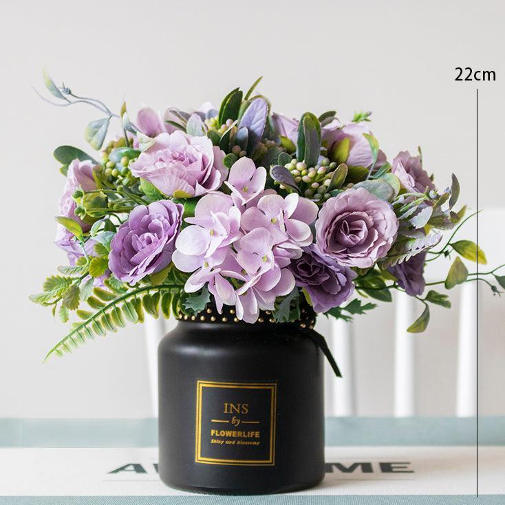 Silk Flower Small Arrangement Living Room Table Decoration - Uflower