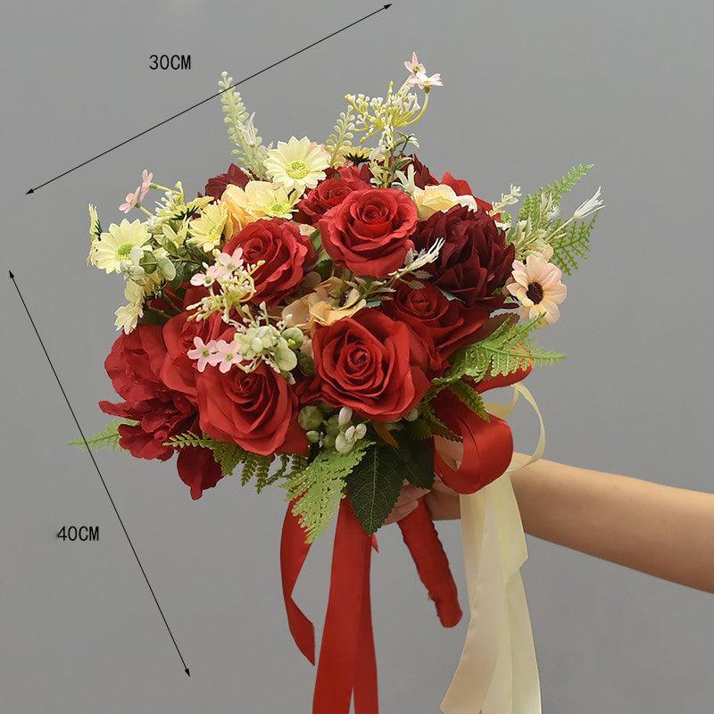 Bridal wedding license photo simulation flowers outside wedding photography bouquet - Uflower