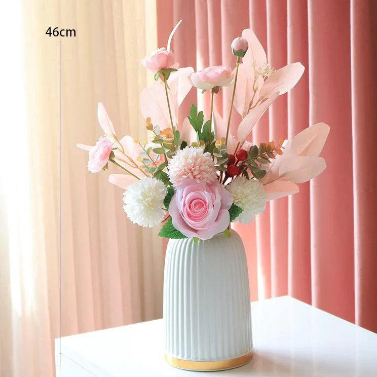 Simulation flower bouquet living room TV cabinet dining table decorative flower arrangement - Uflower