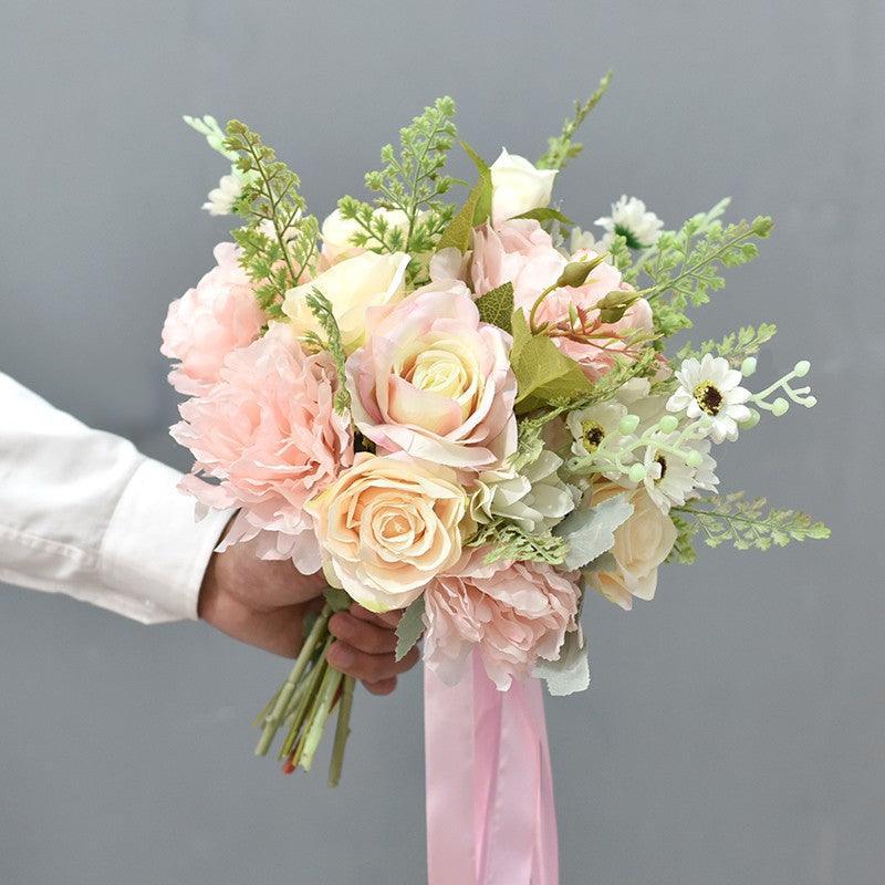 Bridal wedding license photo simulation flowers outside wedding photography bouquet - Uflower