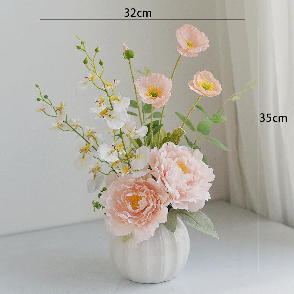 Simulation flowers indoor table flower arrangement potted plants light luxury floral arrangement - Uflower