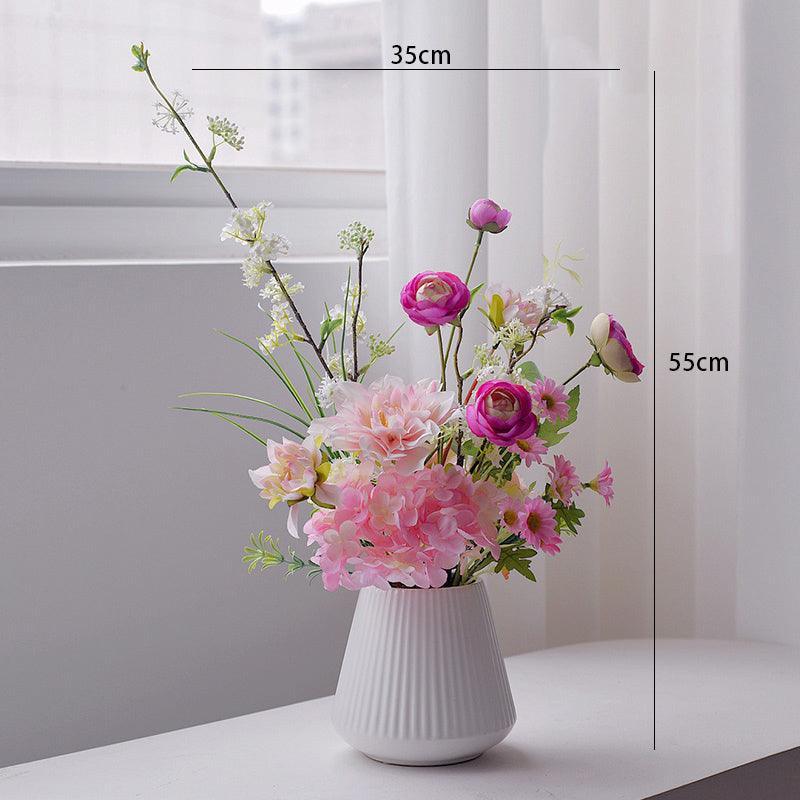 Simulation flowers indoor table flower arrangement potted plants light luxury floral arrangement - Uflower