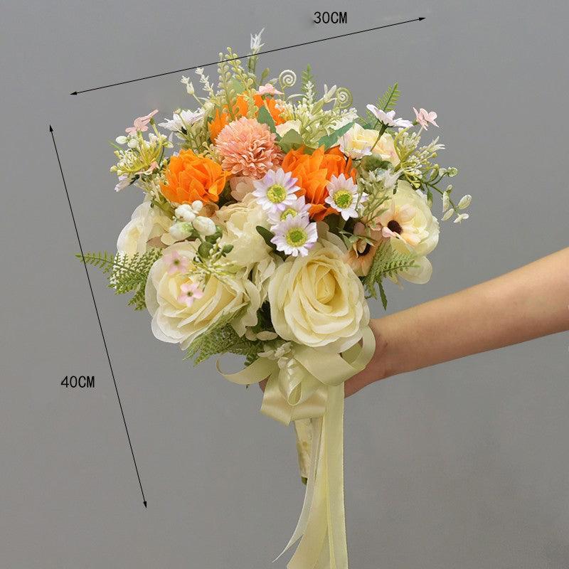 Bridal wedding license photo simulation flowers outside wedding photography bouquet - Uflower
