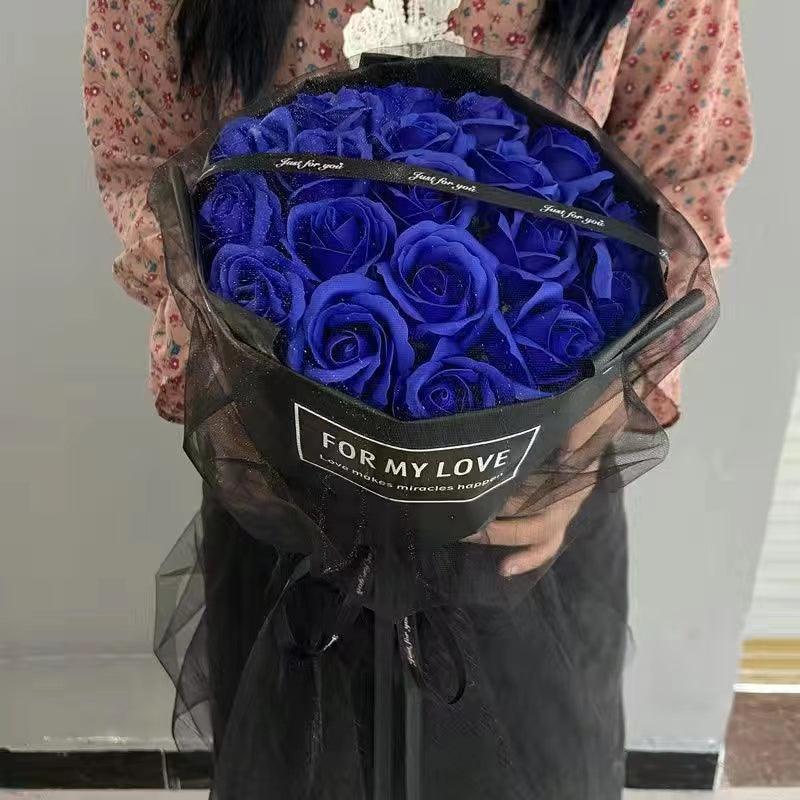 Faux Soap Flowers Perpetual Flowers Engagement Gift Super Size Bouquet Wedding - Uflower