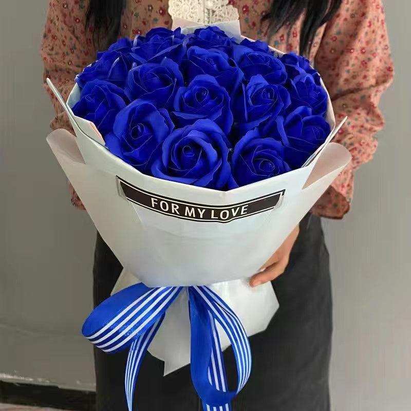 Faux Soap Flowers Perpetual Flowers Engagement Gift Super Size Bouquet Wedding - Uflower