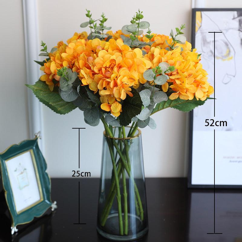 Simulation flower hydrangea bouquet arrangement home living room table arrangement flower - Uflower