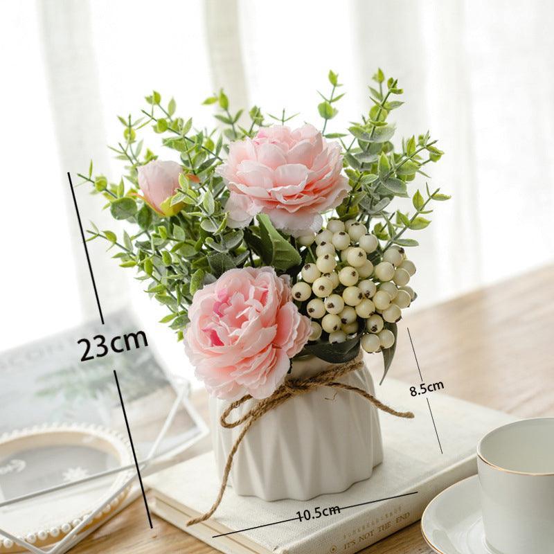 Simulation Fake Flower Arrangement Floral Arrangement Living Room Table Decoration - Uflower