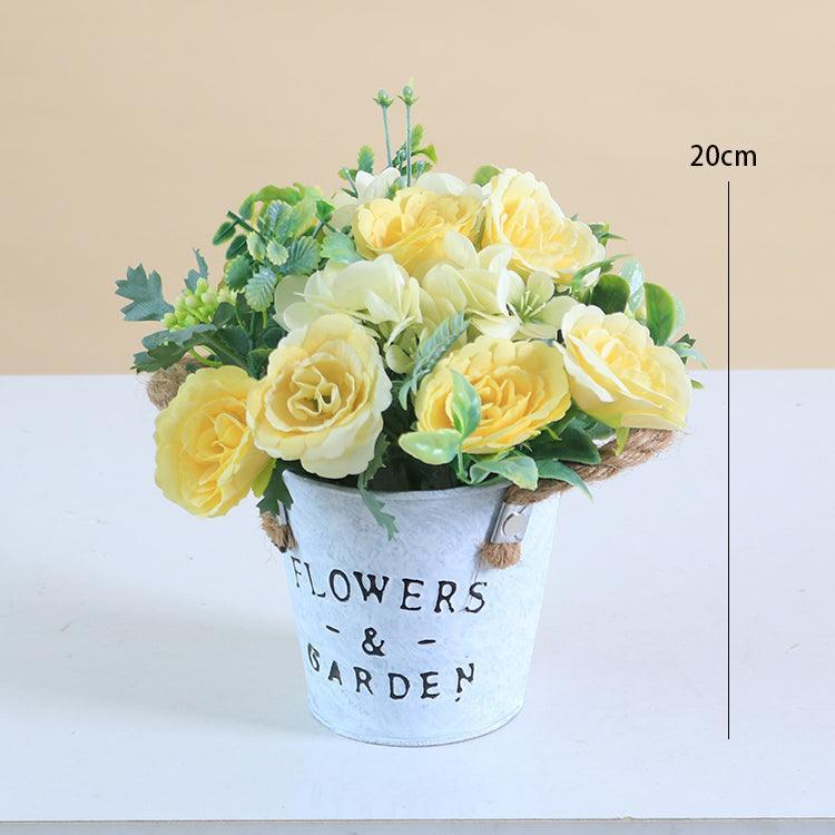 Fake Flower Arrangement Living Room Table Tabletop Simulation Flower Decoration Arrangement - Uflower