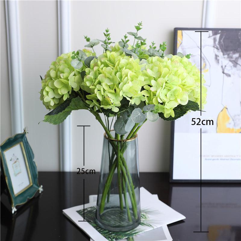 Simulation flower hydrangea bouquet arrangement home living room table arrangement flower - Uflower