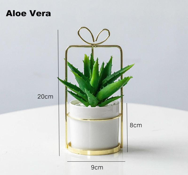 Portable simulation succulent indoor study and living room decoration - Uflower