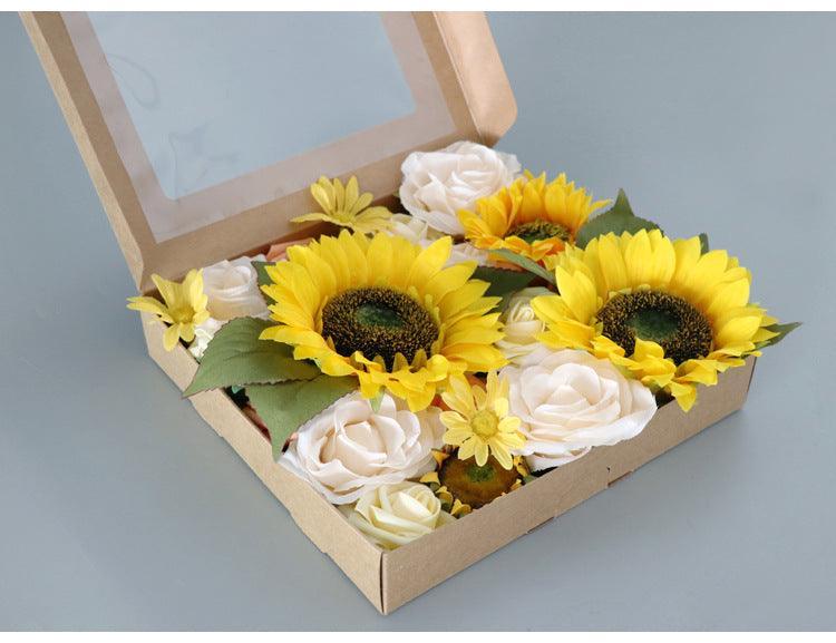 Flower Box Silk Blooming Flowers Sunflower - Uflower