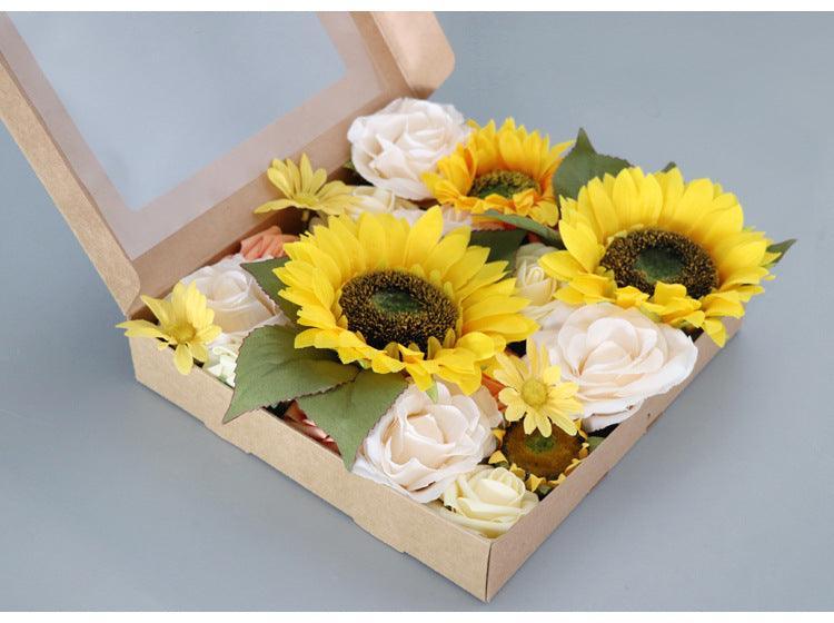 Flower Box Silk Blooming Flowers Sunflower - Uflower