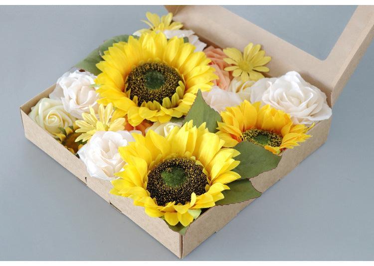 Flower Box Silk Blooming Flowers Sunflower - Uflower