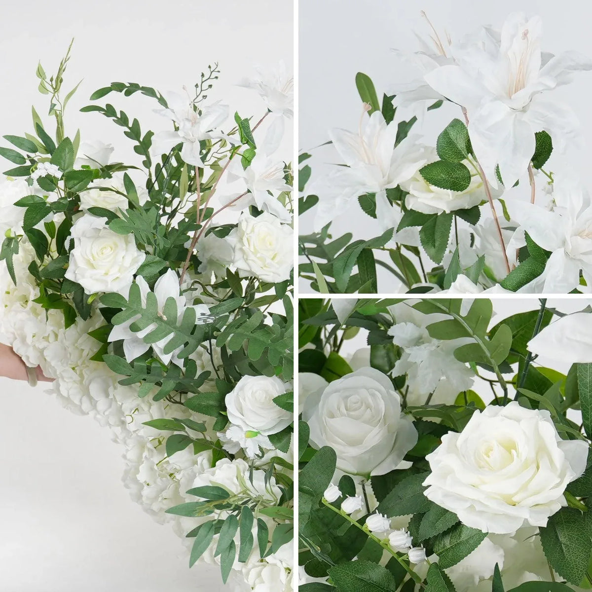 Uflower White Flower Corner Floral Decora Set SET80026 - Uflower