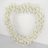 Uflower 2m*2m White Rose Heart-Shaped Arch Wedding Decor SET80011 - Uflower