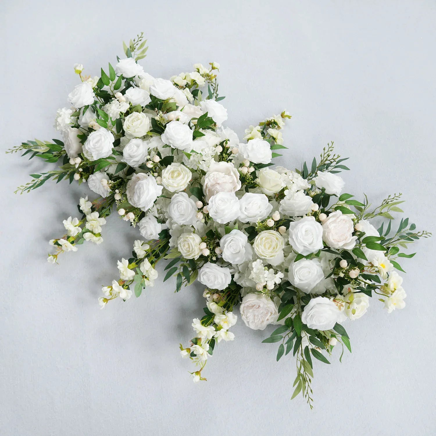 Uflower White Rose With Green Wedding Round Arch Decor SET80058 - Uflower