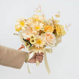 Uflower Yellow bridal flowers bouquets MG80003-01 - Uflower
