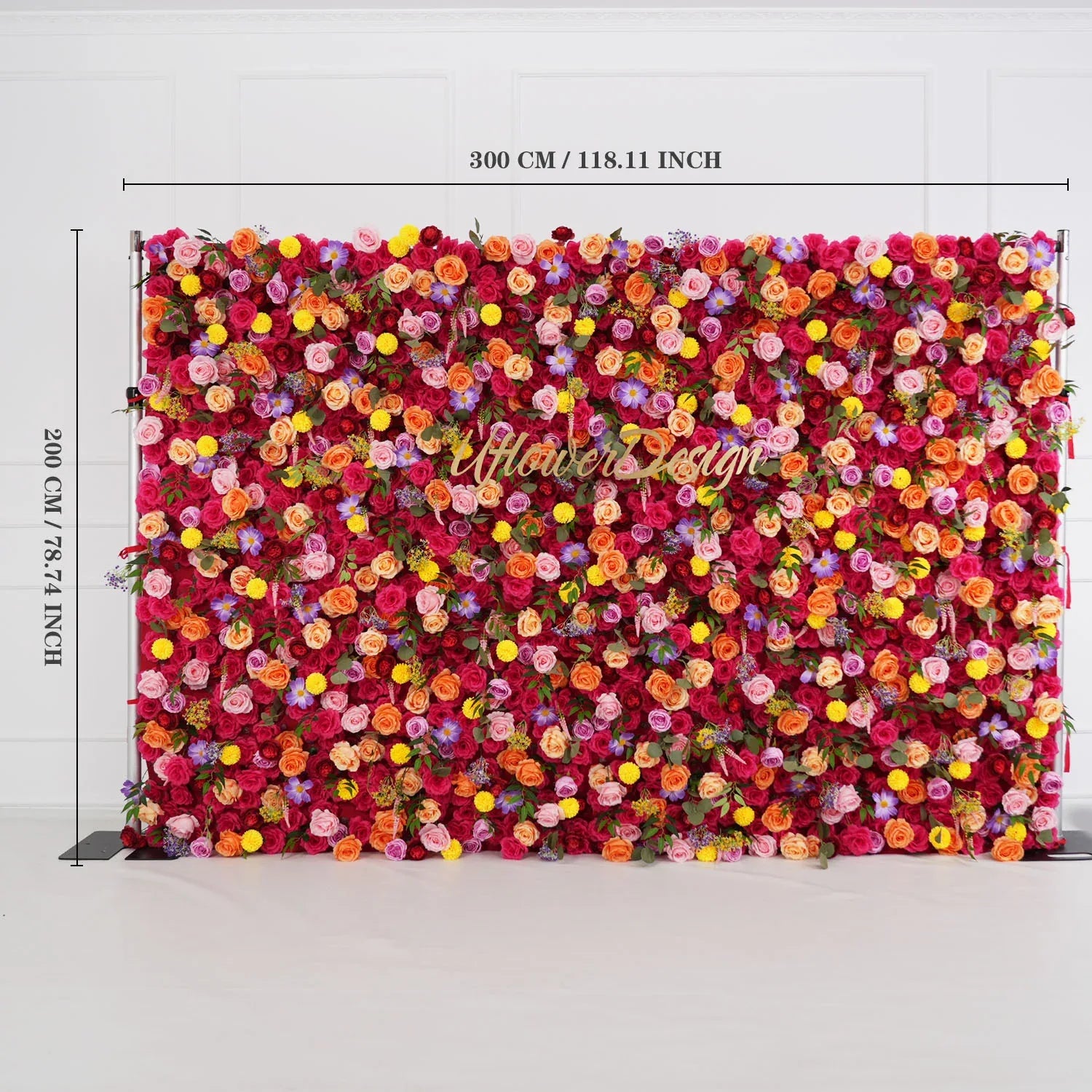 Uflower Artificial Colorful Flower Wall Wedding Decoration SET80029 - Uflower