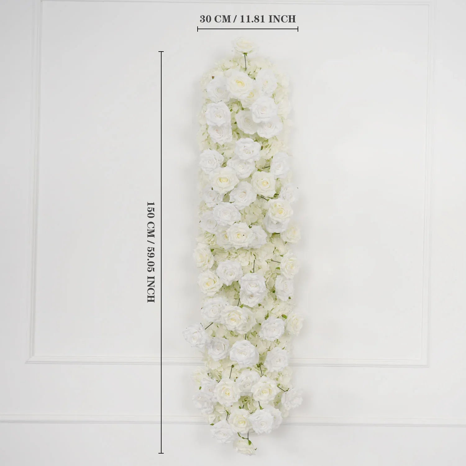 Uflower Artificial White Rose Heart Arch Wedding Decor SET80015 - Uflower