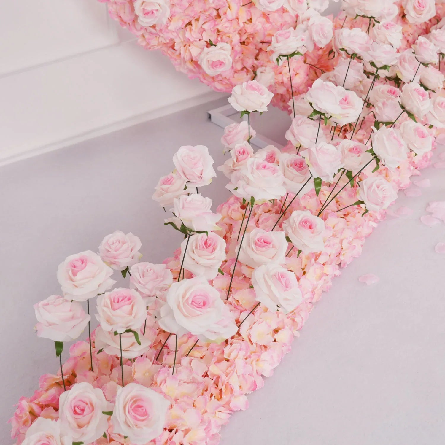 Uflower 2m*2m Pink Rose Wedding Heart-Shaped Arch Decor SET80003 - Uflower