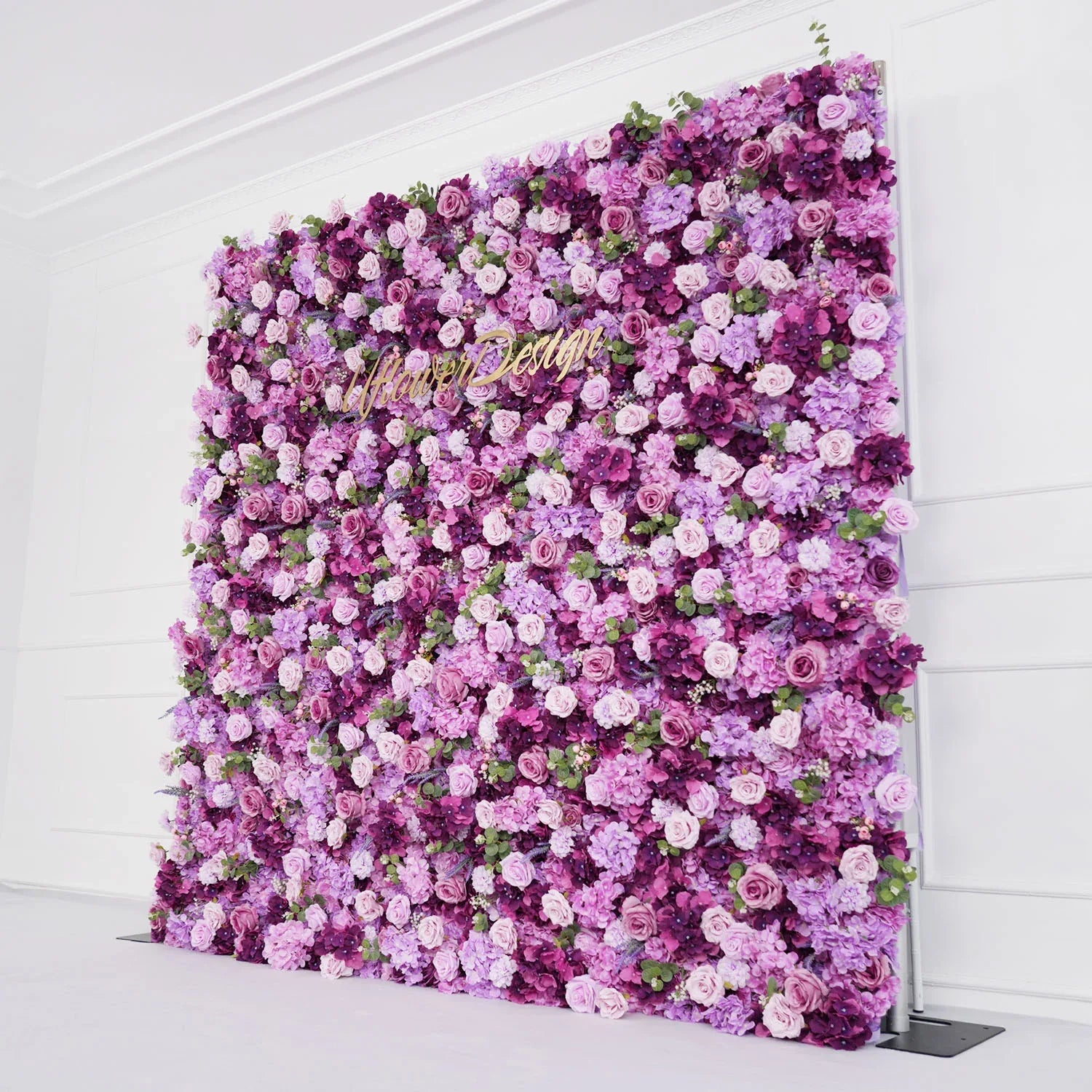 Uflower Purple Rose Flower Wall Backdrop Wedding Party Decoration SET80035 - Uflower
