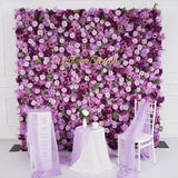 Uflower Purple Rose Flower Wall Backdrop Wedding Party Decoration SET80035 - Uflower