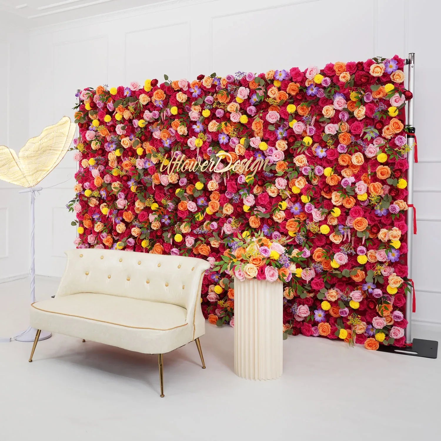 Uflower Artificial Colorful Flower Wall Wedding Decoration SET80029 - Uflower