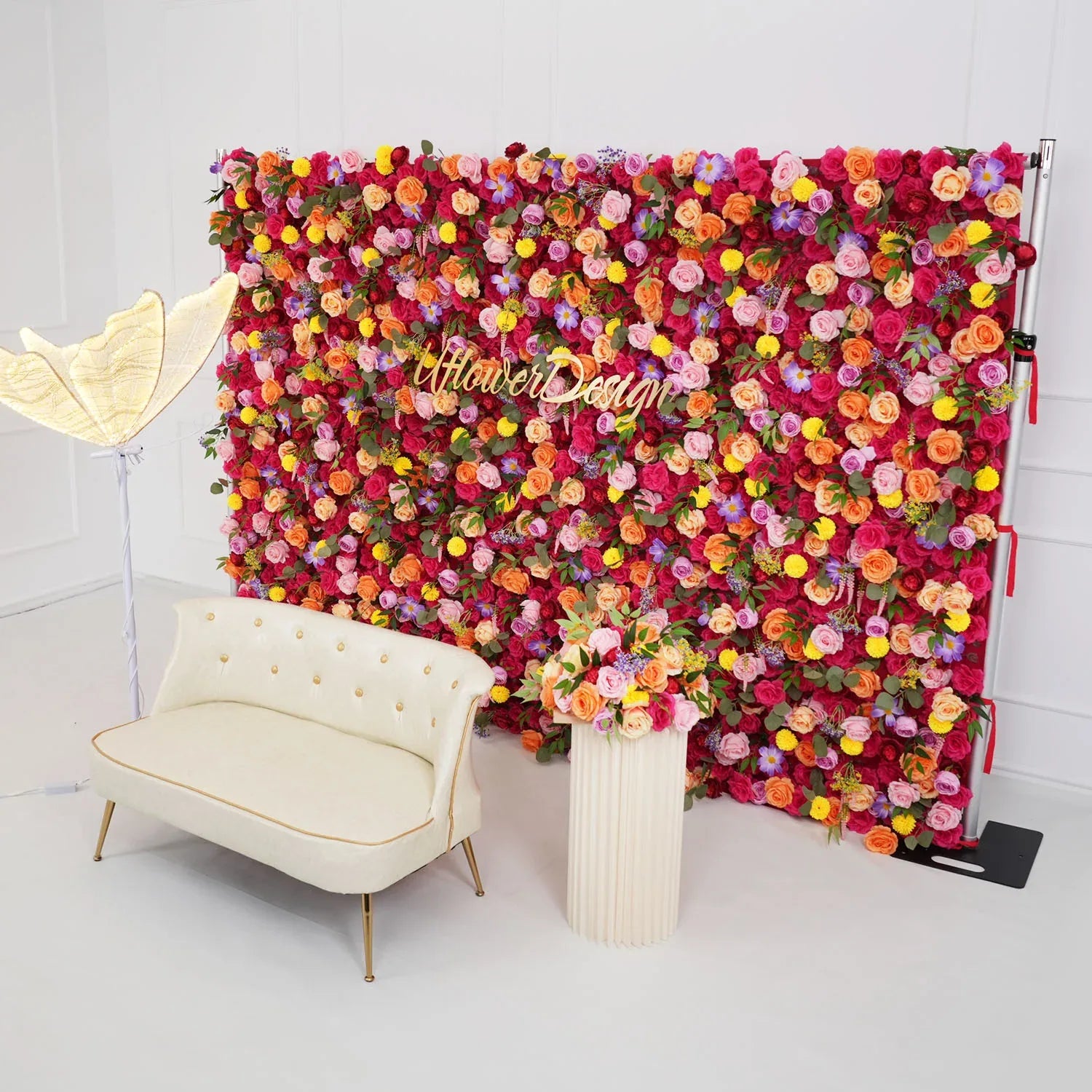 Uflower Artificial Colorful Flower Wall Wedding Decoration SET80029 - Uflower