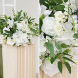 Uflower White Flower Corner Floral Decora Set SET80026 - Uflower