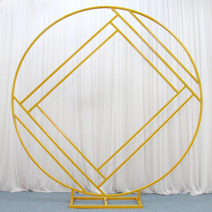 Wedding props iron art circles geometric background props - Uflower