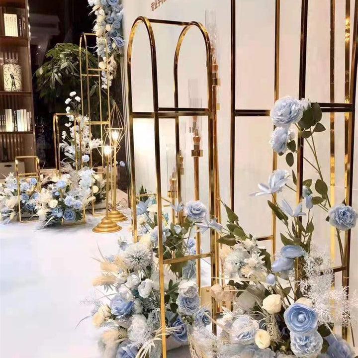 3 Pcs Gilded Iron Wedding Flower Stands | Uflower - Uflower