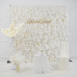 Milky White Luxury 5D Feather Flower Wall Product Video