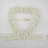 White Rose Wedding Heart-Shaped Arch Video