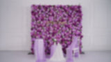 Uflower Rideau de fond mural de fleurs violettes Roses pour décoration de fête de mariage SET80035