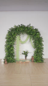 Uflower Feuille Fleur Rangée Porte Arc Arrangement Floral SET80110