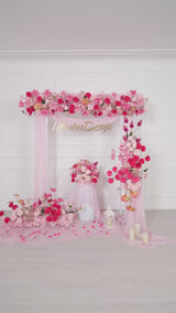 Décoration florale Uflower Rose Rose Arrangement Floral Toile de Fond de Mariage Accessoires Floraux SET80193