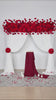 Burgundy Rose Wedding Flower Backdrop Flower Row Decor Set Video