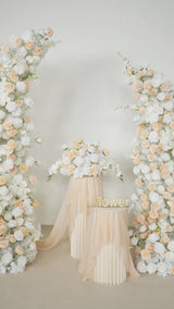 Champagne Crocus Wedding Event Floral Arch Video