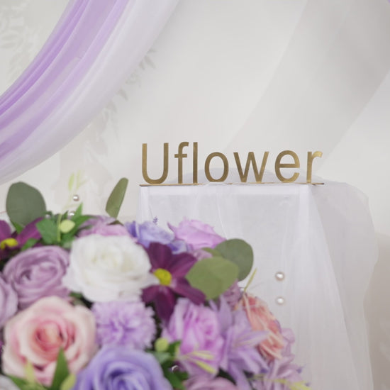 Purple Green Hanging Artificial Flower Corner Floral Video