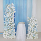 Artificial Blue White Roses Flower Arch Floor Decorate Product Video