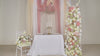 Artificial Champagne Wedding KT Background Board Decor Flower Row Video