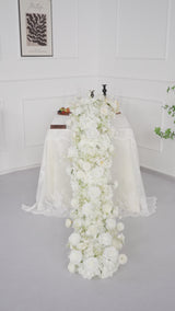 Uflower Rangée de fleurs artificielles pour canapé, chemin de table, arrangement floral au sol MC80119