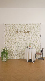 Uflower Rose Blanche Mur de Fleurs Fond de Décoration de Fête de Mariage SET80187